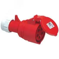 Розетка кабельная IP44 16A 3P+E 400V в Москве Розетка кабельная IP44 16A 3P+E 400V - foto